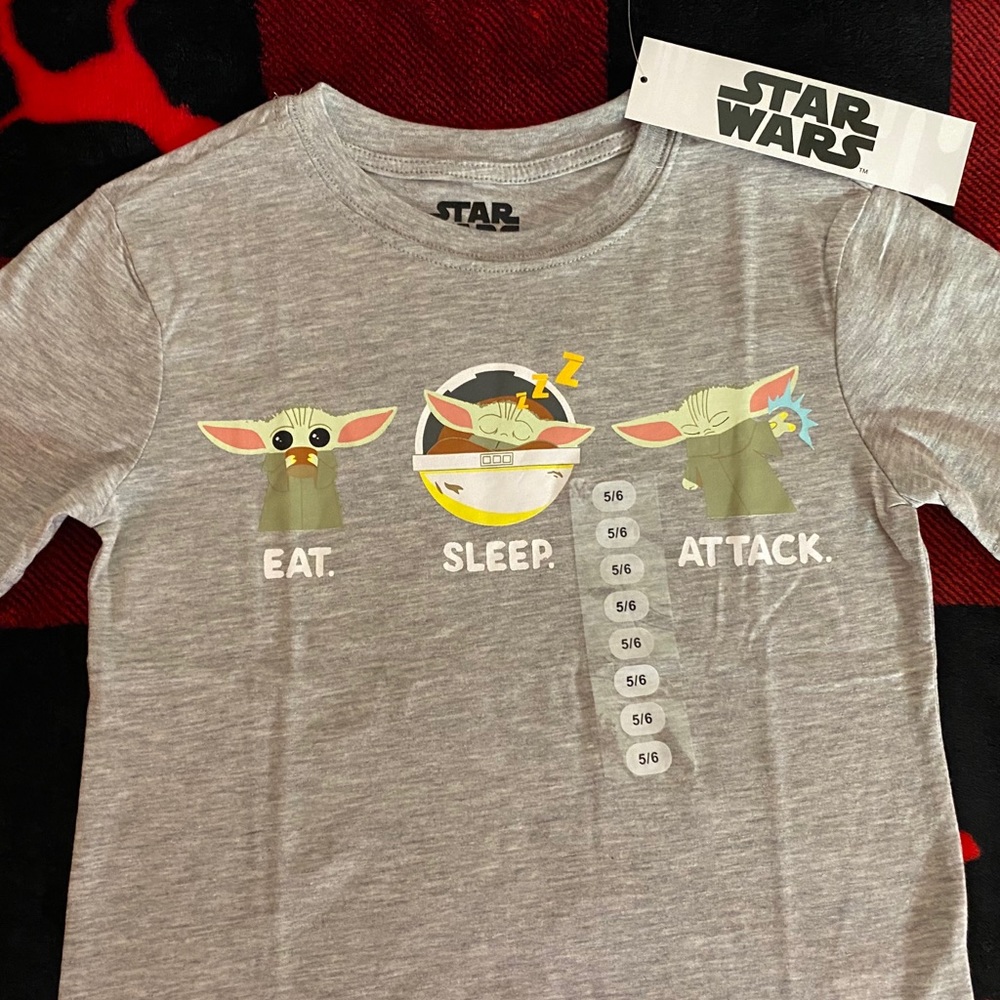 Star Wars Baby Yoda “EAT. SLEEP. ATTACK.” t-shirt